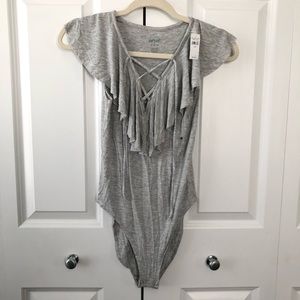 [Aerie] lace-up bodysuit